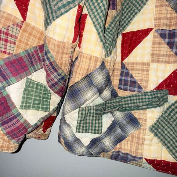 Vintage PatchMagic Reversible Quilted Jacket Women’s Patchwork Plaid Country Cot - Picture 4 of 15